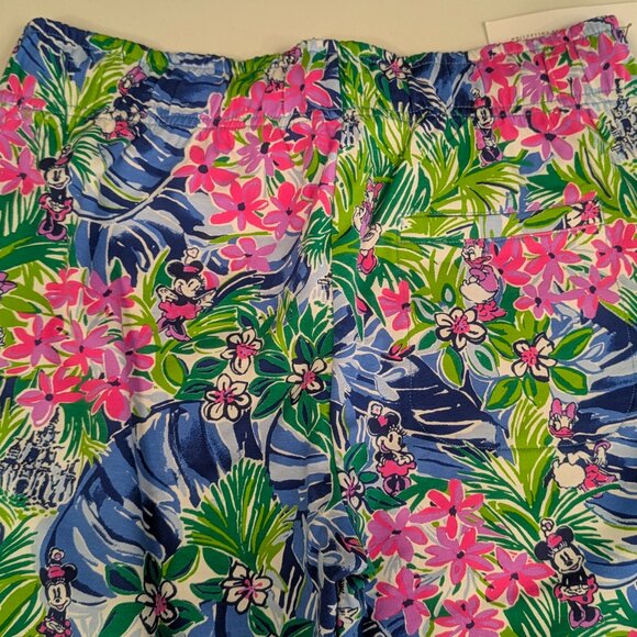 NWT Disney Lilly Pulitzer Resort Ankle Emora Pant Size Small Disney Dreamin - Picture 10 of 10